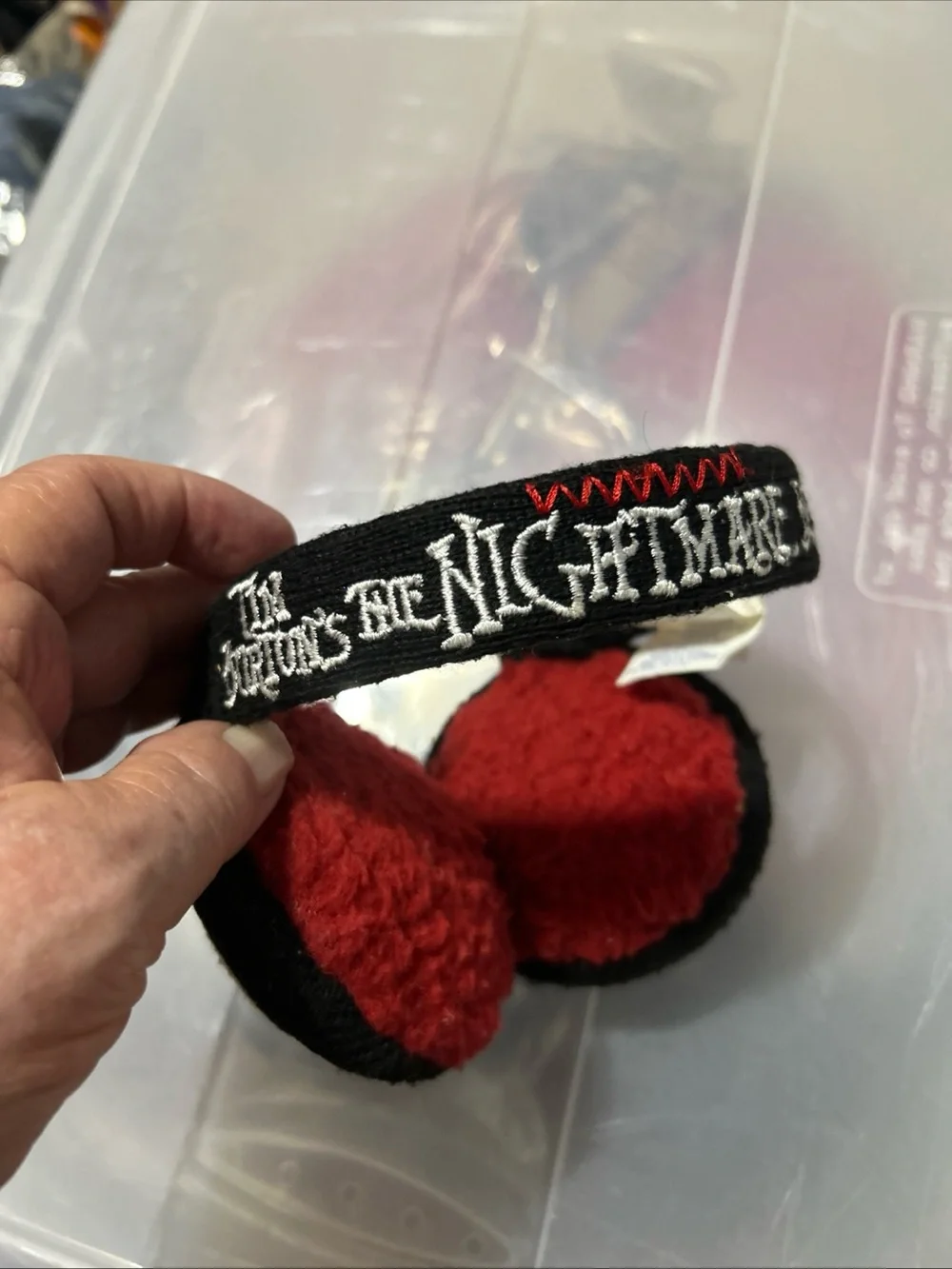 Disney Jack Skellington Ear Headband - Black, White, Red